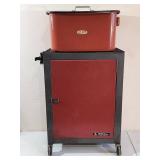 Small Parts Cleaner on a Rolling Tool Cabinet