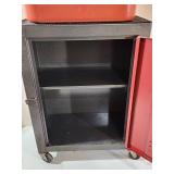 Small Parts Cleaner on a Rolling Tool Cabinet