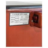 Small Parts Cleaner on a Rolling Tool Cabinet