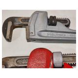 (2) Large Plumbers Pipe Wrenches