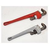 (2) Large Plumbers Pipe Wrenches