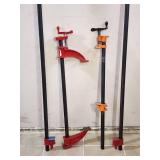 Assorted Woodworking Pipe Clamps