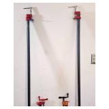 Assorted Woodworking Pipe Clamps