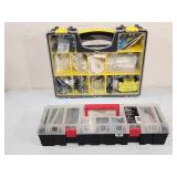 (2) Portable Carrying Organizers with Electronic Parts Included
