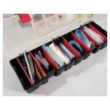 (2) Portable Carrying Organizers with Electronic Parts Included