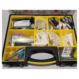 (2) Portable Carrying Organizers with Electronic Parts Included