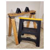 Assorted Sawhorses and Accessory