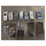 Lot of 12 Assorted Mobile Phones