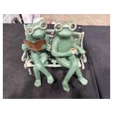 Cast Iron Frog Garden Statue