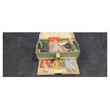 Vintage Plano Tackle Box with Lures