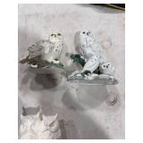 Collection of 4 Owl Figurines