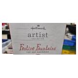 Hallmark Festive Fountains Snowmen Lot