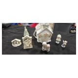 Ceramic Christmas Figurines Lot