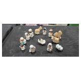 Ceramic Nativity Scene Figurines