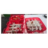 Assorted Christmas Ornaments in Storage