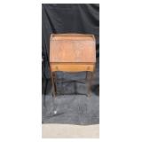 Wooden Drop-Front Secretary Desk