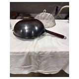 Carbon Steel Wok with Splatter Screen