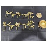 Gold Floral Wall Racks & Decor