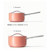 Caraway Nonstick Ceramic Sauce Pans with Lids