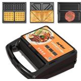 Sunvivi 3-in-1 Sandwich Maker