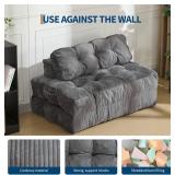 Garvee Folding Sofa Bed (Gray-Full Size)