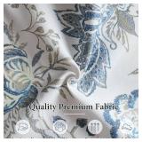 Bezseller Blue Floral Accent Chair