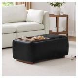 Chita Storage Ottoman with Tray Lids (Brown)