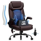 Hoffree Big and Tall Office Chair (Light Brown)