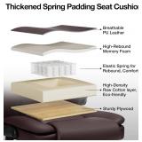 Hoffree Big and Tall Office Chair (Light Brown)