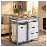 Garvee Wooden Baby Changing Table