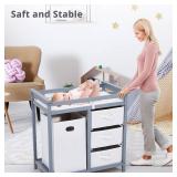 Garvee Wooden Baby Changing Table