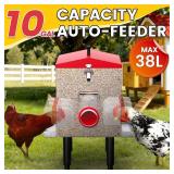 Cybrasc 10 Gallon Automatic Chicken Feeder