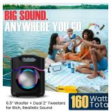 AudioSource 2.1 Channel Party Speaker with Built-In Subwoofer