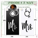 JolliLudo 11 Piece Wedding Themed Cornhole Bag Set