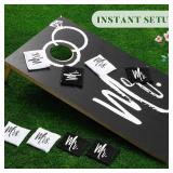 JolliLudo 11 Piece Wedding Themed Cornhole Bag Set