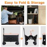 Amkurozo Collapsible Foldable Wagon Cart