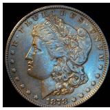 1878-P 7/8 Tailfeathers Morgan Silver Dollar, Weak, Original Surfaces, XF+/AU