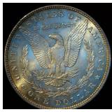 Uncirculated 1885-P Morgan Silver Dollar w/Slight Bronze Toning, Pretty Coin!