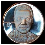 Proof 1999 St Louis Rams Marshall Faulk NFL Rushing Record 1oz 999 Silver, #31 of 5000