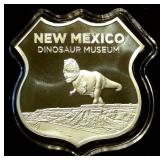 BU "Icons of Route 66", New Mexico Dinosaur Museum, #6 in the Series, 1oz 999 Silver