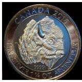 BU 2018 8 Dollar 1.25oz Canada Buffalo 9999 Silver Round