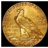 1926 $2.50 Indian Gold Coin, .134 OzT @ 90%, Original Surfaces