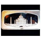Singapore Airlines "Wonders of the World" Taj Mahal Silver Ingot w/Case & COA, .817 OzT @ .80 Fine, 38k Mintage