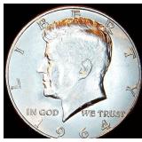 Uncirculated 1964-P Kennedy Half Dollar, Full Luster