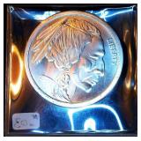 2 Oz 9999 Silver Buffalo Indian Round, Original Sleeve, Mint Fresh