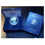 1996-P Proof Silver Eagle with Box & COA