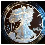 1996-P Proof Silver Eagle with Box & COA