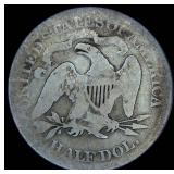 1867-S Seated Liberty Half Dollar, Original Surfaces