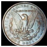 AU 1890-P Morgan Silver Dollar, Original Surfaces