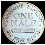 1/2 oz 999 Sunshine Minting Round